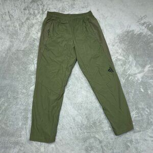 Adidas Green Recycled Polyester Jogger Pants For Men Size L a0265